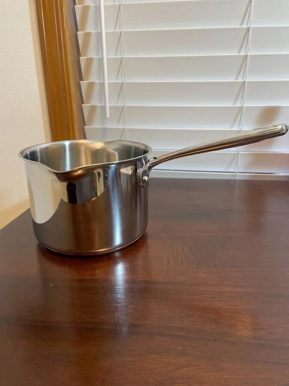 Emeril 3 Qt Sauce Pan Pot Double Pour Spout Stainless Steel Copper Core - No Lid